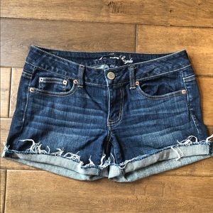 American eagle shorts w fringe bottom